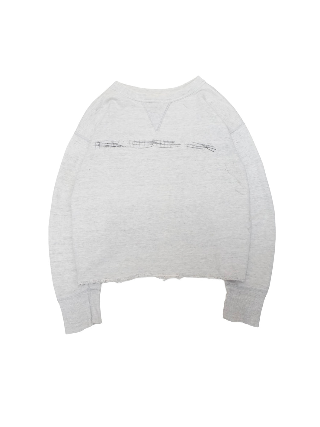 50'S UNKNOWN HEM CUT OFF SWEATSHIRT