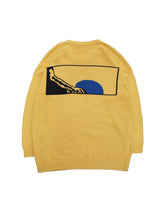 画像をギャラリービューアに読み込む, 90&#39;S &quot;POI BY KRIZIA&quot; BOX PANNEL DESIGN COTTON KNIT SWEATER
