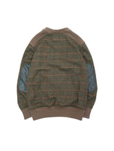 Load image into Gallery viewer, 00&#39;S &quot;MAHARISHI x MOON&quot; HERRING BONE TWEED DOUBLE FACE SWEATSHIRT
