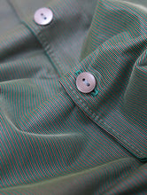 Load image into Gallery viewer, 70&#39;S &quot;NYLTEST&quot; ITALIAN COLLAR STRIPE WOVEN NYLON SHIRT
