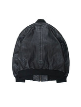 Load image into Gallery viewer, 90&#39;S UNKNOWN SHORT LENGTH LEATHER BOMBER JACKET MADE IN GERMANY
