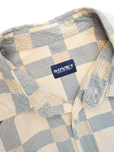画像をギャラリービューアに読み込む, 90&#39;S &quot;SOVIET&quot; GEOMETRIC CHECK PATTERN L/S SHIRT
