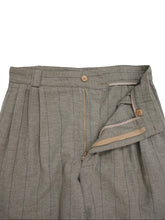 Load image into Gallery viewer, 90&#39;S &quot;ISTANTE&quot; CHALK STRIPE WOOL SLACKS
