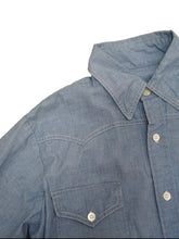 画像をギャラリービューアに読み込む, 60&#39;S &quot;SY AMBER&quot; CHAMBRAY WESTERN SHIRT
