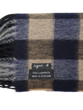 Load image into Gallery viewer, &quot;AGNES B.&quot; SCOTLAND WOOL CHECK SCARF
