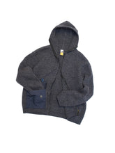 画像をギャラリービューアに読み込む, 90&#39;S &quot;FLY53R135&quot; NYLON POCKET ZIP UP KNIT HOODIE
