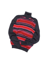 Load image into Gallery viewer, 00&#39;S &quot;D&amp;G&quot; MULTI STRIPE HIGH NECK KNIT SWEATER
