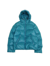 Load image into Gallery viewer, 00&#39;S &quot;DUVETICA&quot; VEGA HOODED DOWN JACKET FADED TURQUOISE
