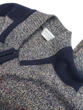 画像をギャラリービューアに読み込む, 70~80&#39;S &quot;GIVENCHY&quot; FAKE COLLAR ZIP UP KNIT CARDIGAN
