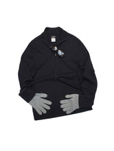 画像をギャラリービューアに読み込む, 90-00'S "CHANEL" STAFF ZIP UP HIGH NECK KNIT
