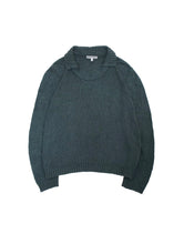 画像をギャラリービューアに読み込む, 90&#39;S &quot;EMPORIO ARMANI&quot; LAYERD NECK SILK KNIT SWEATER
