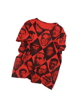 画像をギャラリービューアに読み込む, 90'S "D.BROOKS" MULTI FACE DIA ALL OVER PRINT TEE
