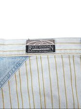 Load image into Gallery viewer, 90&#39;S &quot;ROCKY MOUNTAIN CLOTHING CO.&quot; SWITCHING DESIGN STRIPE DENIM SHORTS
