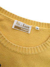 画像をギャラリービューアに読み込む, 90&#39;S &quot;POI BY KRIZIA&quot; BOX PANNEL DESIGN COTTON KNIT SWEATER
