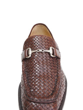 Load image into Gallery viewer, 90&#39;S &quot;BARNEYS NEWYORK&quot; HORSE BIT WOVEN LOAFERS
