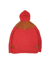 Load image into Gallery viewer, 80&#39;S &quot;THINK PINK&quot; FABRIC SWITCHING QUILTING  HOODED JACKET
