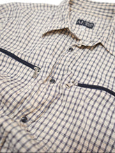 Load image into Gallery viewer, 00&#39;S &quot;ARMANI JEANS&quot; SNAP BUTTON SEERSUCKER S/S SHIRT
