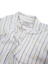 Load image into Gallery viewer, 90&#39;S &quot;PRONT UOMO&quot; OPEN COLLAR STRIPE S/S SHIRT MADE IN ITALY
