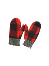 Load image into Gallery viewer, 40-50'S UNKNOWN BUFFALO PLAID MITTENS
