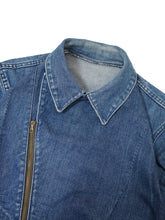 Load image into Gallery viewer, 60〜70&#39;S UNKNOWN EURO HAND MADE DENIM DOUBLE RIDERS JACKET
