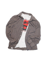 Load image into Gallery viewer, 60-70'S UNKNOWN COTTON POLY KNIT HOUND TOOTH SHIRT
