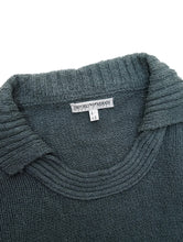 画像をギャラリービューアに読み込む, 90&#39;S &quot;EMPORIO ARMANI&quot; LAYERD NECK SILK KNIT SWEATER
