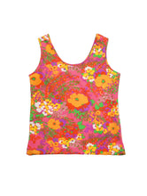 画像をギャラリービューアに読み込む, 70&#39;S UNKNOWN ALL-OVER FLOWER PRINT HAND BAG
