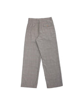 Load image into Gallery viewer, 80&#39;S &quot;EMPORIO ARMANI&quot; GLEN CHECK TWO-TUCK SLACKS
