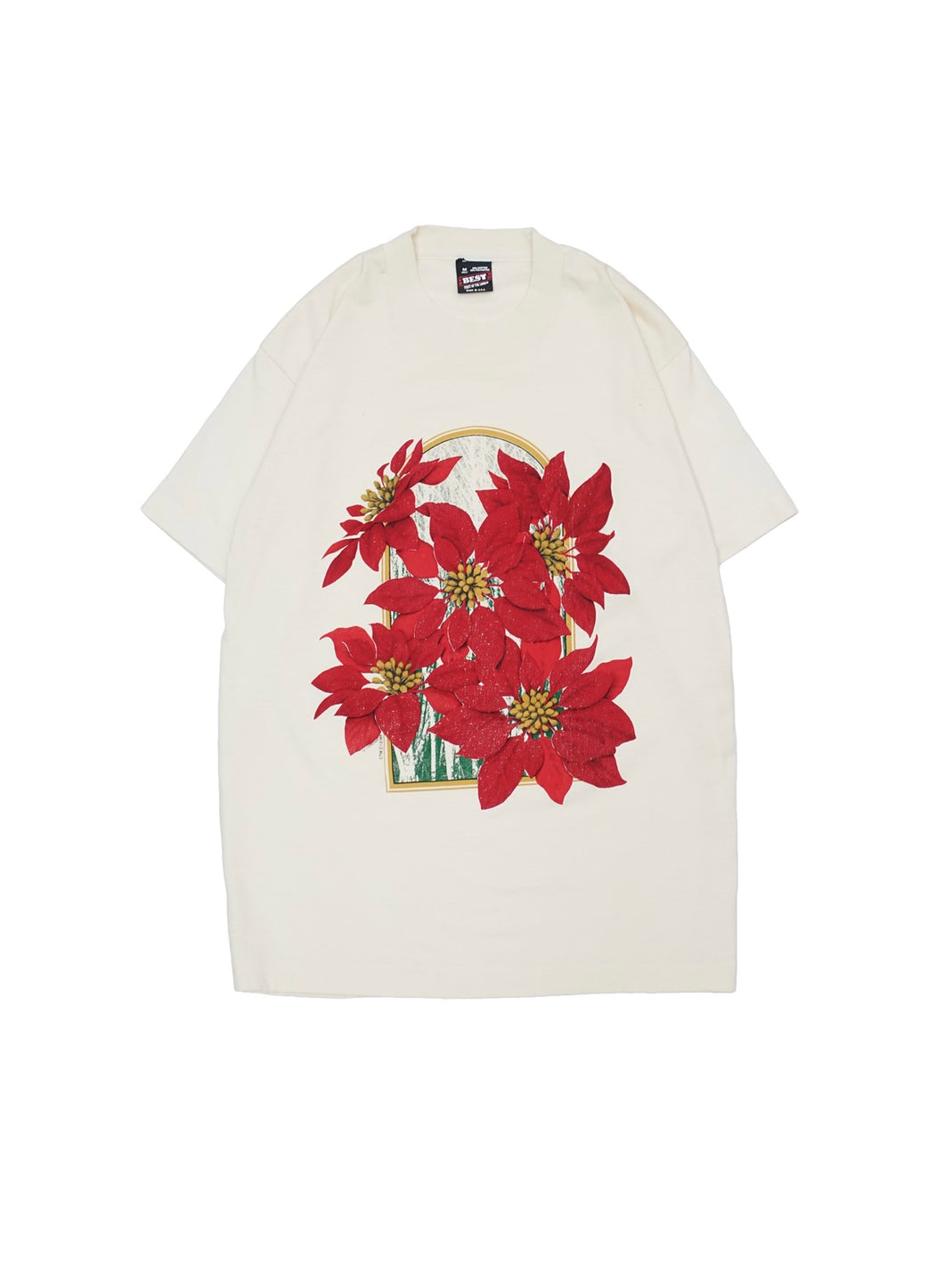 80'S G.PERKINS FLOWERS ART PRINT TEE