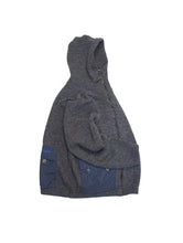 画像をギャラリービューアに読み込む, 90&#39;S &quot;FLY53R135&quot; NYLON POCKET ZIP UP KNIT HOODIE
