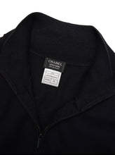 画像をギャラリービューアに読み込む, 90-00'S "CHANEL" STAFF ZIP UP HIGH NECK KNIT
