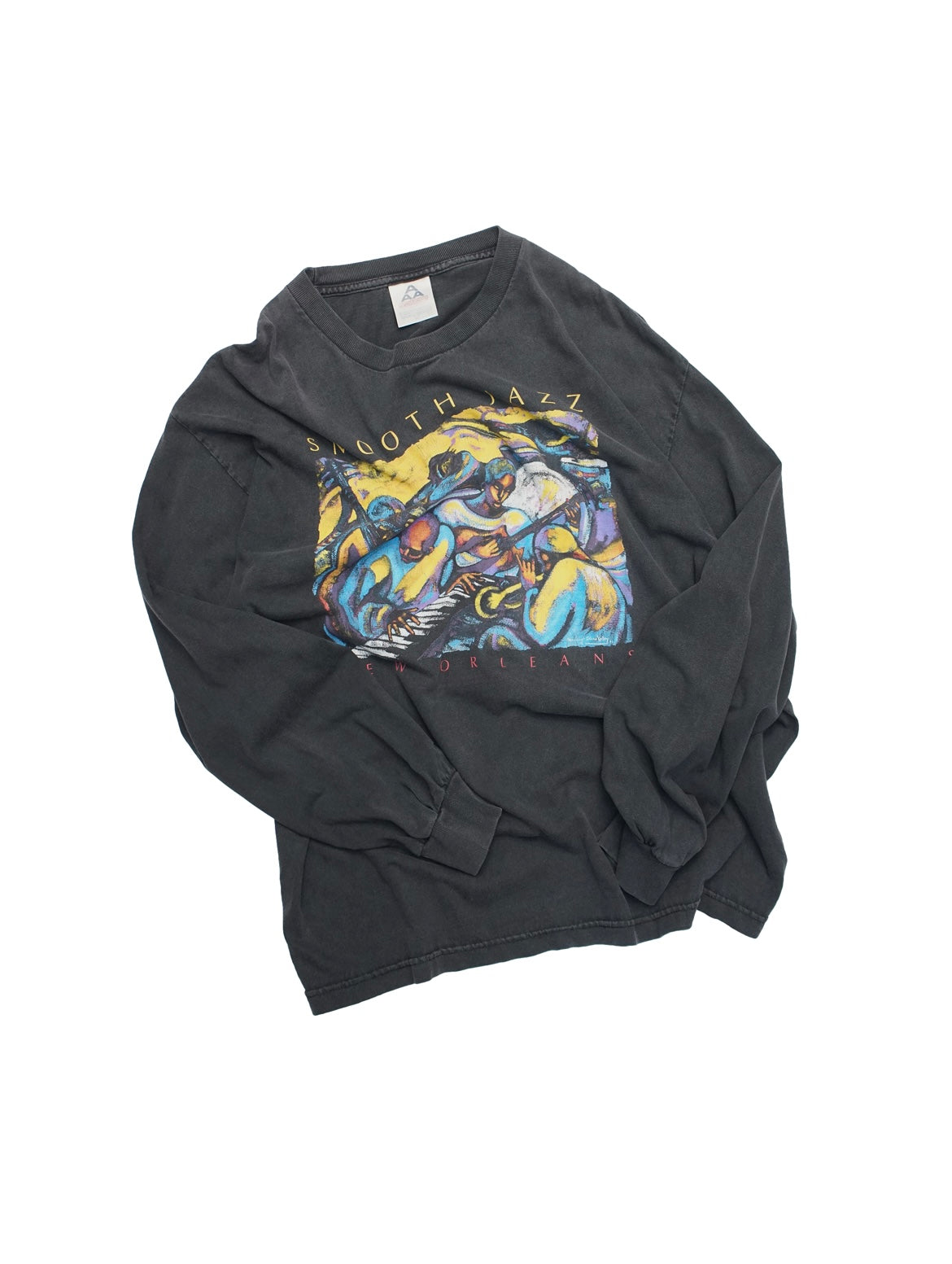 90'S SMOOTH JAZZ L/S TEE ART BY MARGARET SLADE KELLEY – suwes