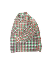 Load image into Gallery viewer, 40&#39;S &quot;TOWN TOPIC&quot; OPEN COLLAR PRINT FLANNEL SHIRT
