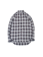 Load image into Gallery viewer, 90&#39;S &quot;DKNY JEANS&quot; LINEN CHECK BAND COLLAR SHIRT
