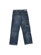 画像をギャラリービューアに読み込む, 00&#39;S &quot;ARMANI JEANS&quot; DIRTY TIGERS PARACHUTE DENIM PANTS
