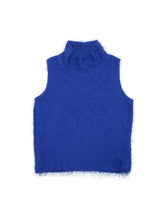 Load image into Gallery viewer, 90&#39;S &quot;VUE&#39; POINT&quot; SHAGGY SLEEVELESS KNIT
