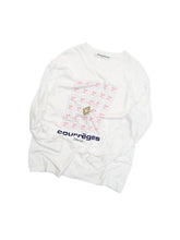 画像をギャラリービューアに読み込む, 90'S "COURREGES HOMME" LOGO PRINT L/S TEE
