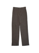 画像をギャラリービューアに読み込む, 90'S "EMPORIO ARMANI" CHALK PLAID WOOL SLACKS

