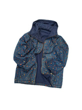 画像をギャラリービューアに読み込む, 80&#39;S UNKNOWN FLOWER PATTERN ZIP UP DENIM JACKET
