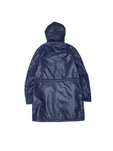 Load image into Gallery viewer, 70&#39;S &quot;COURREGES HOMME&quot; SHINY NYLON HOODED PUFFER COAT
