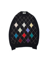 Load image into Gallery viewer, 90&#39;S &quot;SMITH&amp;TELFORD&quot; MULTI ARGYLE CASHMERE CREW NECK KNIT  SWEATER
