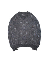 画像をギャラリービューアに読み込む, 90&#39;S &quot;ST.MICHAEL&quot; DIA JACQUARD  KNIT SWEATER
