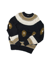 画像をギャラリービューアに読み込む, 80&#39;S &quot;PAUSE&quot; ETHNIC JACQUARD  KNIT SWEATER
