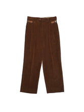 画像をギャラリービューアに読み込む, 90'S "SALVATORE FERRAGAMO" SIDE VARA TWO-TUCK CORDUROY PANTS
