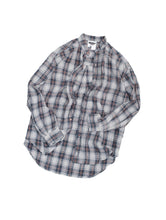 Load image into Gallery viewer, 90&#39;S &quot;DKNY JEANS&quot; LINEN CHECK BAND COLLAR SHIRT
