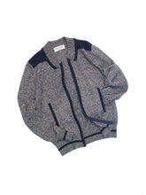 画像をギャラリービューアに読み込む, 70~80&#39;S &quot;GIVENCHY&quot; FAKE COLLAR ZIP UP KNIT CARDIGAN
