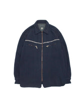 Load image into Gallery viewer, 80&#39;S UNKNOWN ZIP UP MELTON SHIRT MADE IN ITALY
