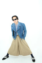 画像をギャラリービューアに読み込む, 60〜70&#39;S UNKNOWN EURO HAND MADE DENIM DOUBLE RIDERS JACKET
