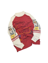 画像をギャラリービューアに読み込む, 70~80&#39;S &quot;SPALDING&quot; FOOTBALL LEAGUE PRINTED SLEEVE MOCK NECK L/S TEE
