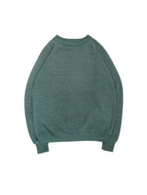 画像をギャラリービューアに読み込む, 70&#39;S UNKNOWN HEATHER GREEN RAGLAN SWEATSHIRT
